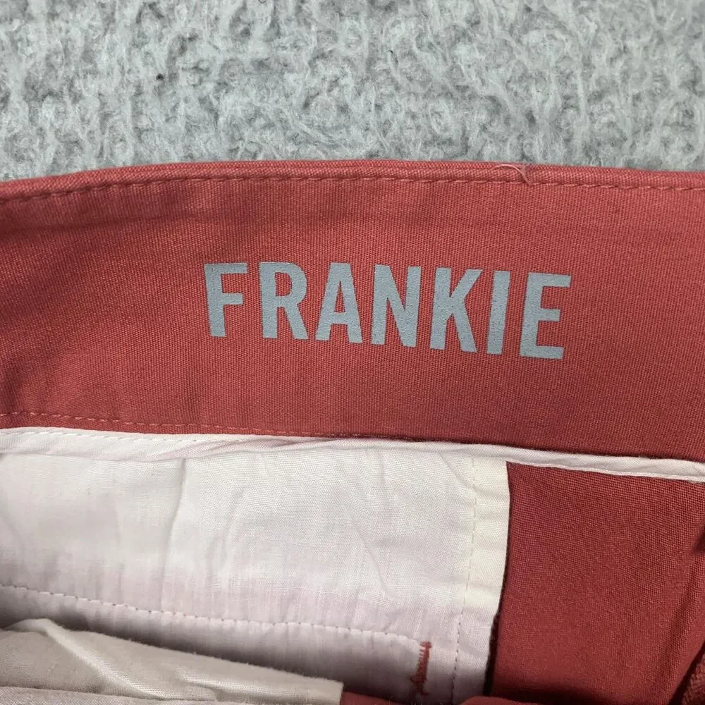 J.Crew Frankie Shorts Womens 16 Pink Chino Twill Stretch Bermuda Flat Front